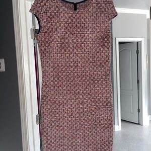 Elegant Pink  Tweed Dress